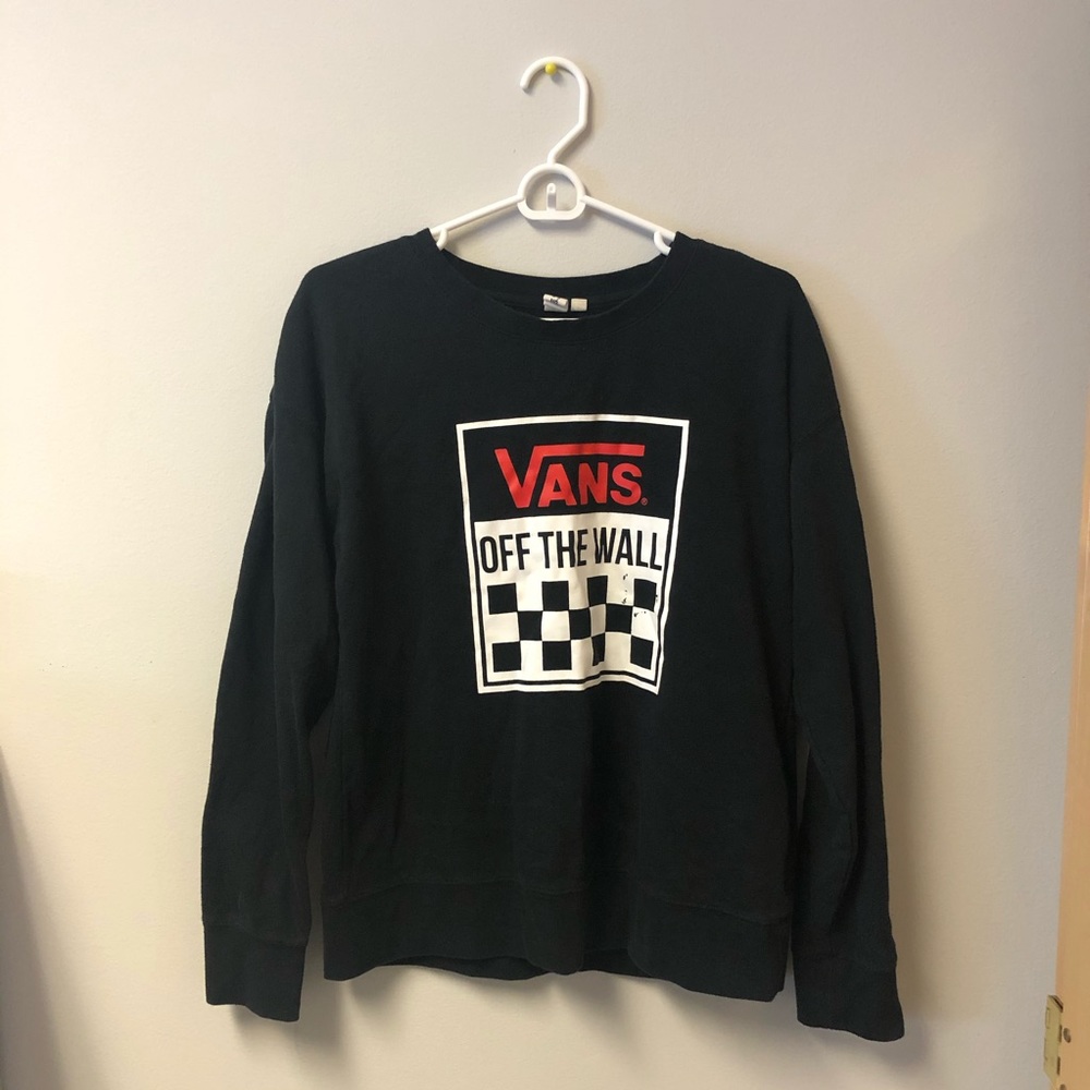 Vans Off The Wall Black Sweatshirt